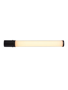 Pionowy czarny kinkiet łazienkowy Malakia LED 6W przy lustrze, z wbudowanym gniazdkiem IP44 3000K Pionowy czarny kinkiet łazienkowy Malakia LED 6W przy lustrze, z wbudowanym gniazdkiem IP44 3000K
