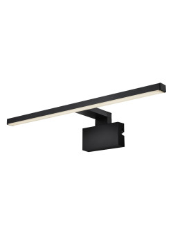 Czarny kinkiet łazienkowy Marlee, IP44 - podłużny 50 cm LED 4000K