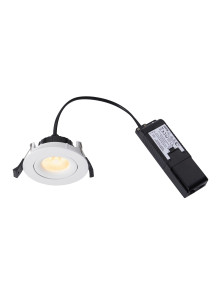 Oczko sufitowe Aliki - białe regulowane, LED 8W 600lm IP44 do łazienki