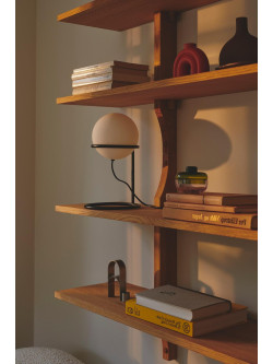 Lampa stojąca biała kula Wilson na stolik nocny półkę - Nordlux