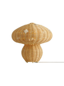 Lampa stołowa boho Allie wiklinowy rattanowy klosz grzybek - Nordlux