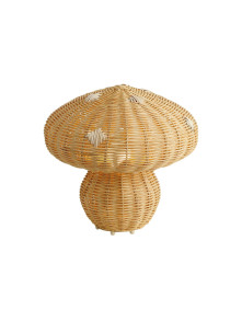 Lampa stołowa boho Allie wiklinowy rattanowy klosz grzybek - Nordlux