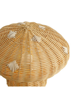 Lampa stołowa boho Allie wiklinowy rattanowy klosz grzybek - Nordlux