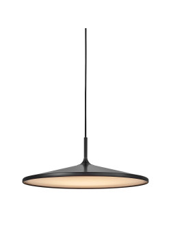 Skandynawski minimalistyczny żyrandol LED Balance czarny metalowy dysk na przewodzie - Nordlux