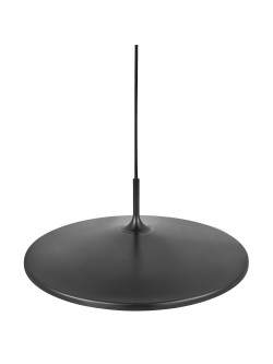Skandynawski minimalistyczny żyrandol LED Balance czarny metalowy dysk na przewodzie - Nordlux
