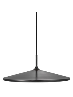 Skandynawski minimalistyczny żyrandol LED Balance czarny metalowy dysk na przewodzie - Nordlux