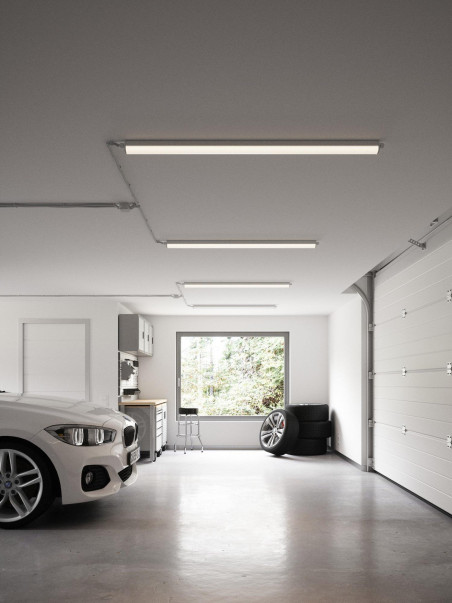 Niedroga podłużna lampa sufitowa do garażu LED Westport 115cm, 19W, 2160lm Niedroga podłużna lampa sufitowa do garażu LED Westport 115cm, 19W, 2160lm