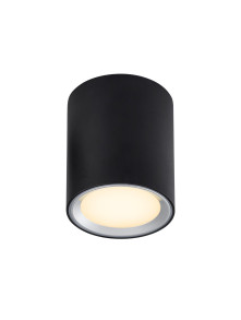 Lampa sufitowa Fallon Long - czarna wydłużona tuba LED, do łazienki na korytarz Lampa sufitowa Fallon Long - czarna wydłużona tuba LED, do łazienki na korytarz