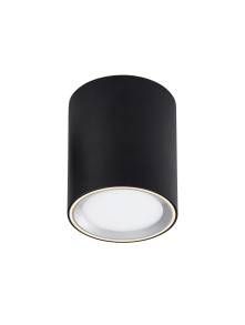 Lampa sufitowa Fallon Long - czarna wydłużona tuba LED, do łazienki na korytarz Lampa sufitowa Fallon Long - czarna wydłużona tuba LED, do łazienki na korytarz