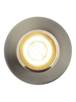 Srebrne oczko sufitowe Dorado - Smart Light, IP65, łazienka 