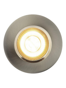 Srebrne oczko sufitowe Dorado - Smart Light, IP65, łazienka 