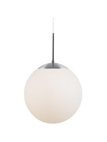Lampa wisząca Cafe 30 E27 duża biała kula szklana z białego szkła 30 cm – Nordlux