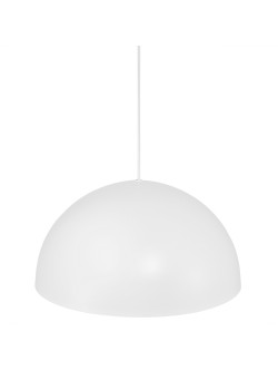 Lampa wisząca z dużą białą metalową półkulą Ellen 40 cm do kuchni jadalni - Nordlux 