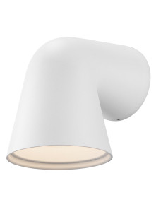 Biały minimalistyczny kinkiet zewnętrzny Front zagięta aluminiowa rurka - Nordlux Biały minimalistyczny kinkiet zewnętrzny Front zagięta aluminiowa rurka - Nordlux