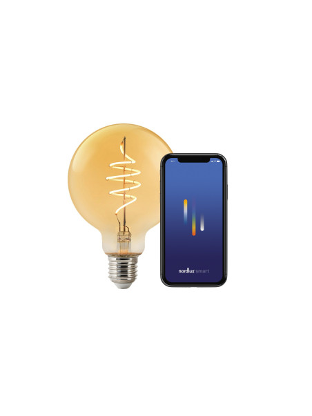 Duża żarówka bańka 20 cm E27 w stylu retro Edison, Nordlux, ściemnialna 2200 Kelwinów Duża żarówka bańka 20 cm E27 w stylu retro Edison, Nordlux, ściemnialna 2200 Kelwinów