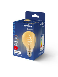 Duża żarówka bańka 20 cm E27 w stylu retro Edison, Nordlux, ściemnialna 2200 Kelwinów Duża żarówka bańka 20 cm E27 w stylu retro Edison, Nordlux, ściemnialna 2200 Kelwinów
