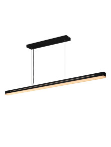 Czarna lampa wisząca liniowa Skylar nad stół - Nordlux, nowoczesna z ściemniaczem Czarna lampa wisząca liniowa Skylar nad stół - Nordlux, nowoczesna z ściemniaczem