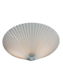 Ozdobny okrągły kinkiet ścienny Trio 45 cm biały pliasowany talerz parasol origami