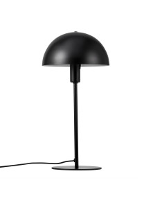 Czarna nowoczesna lampa stołowa Ellen 20 - półokrągły metalowy klosz