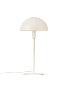 Beżowa nowoczesna lampa stołowa Ellen 20 - półokrągły metalowy klosz