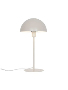 Beżowa nowoczesna lampa stołowa Ellen 20 - półokrągły metalowy klosz