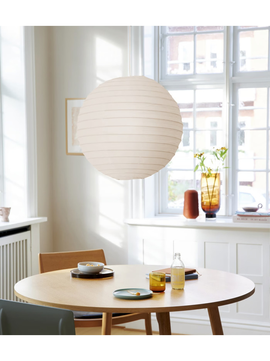 Lampa wisząca biała kula z papieru ryżowego, do pokoju dziecka lub jadalni