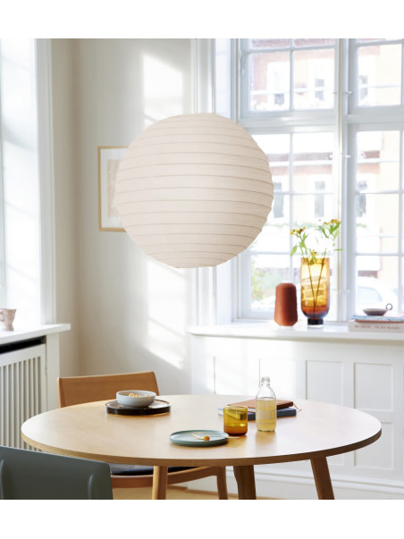 Lampa wisząca biała kula z papieru ryżowego, do pokoju dziecka lub jadalni