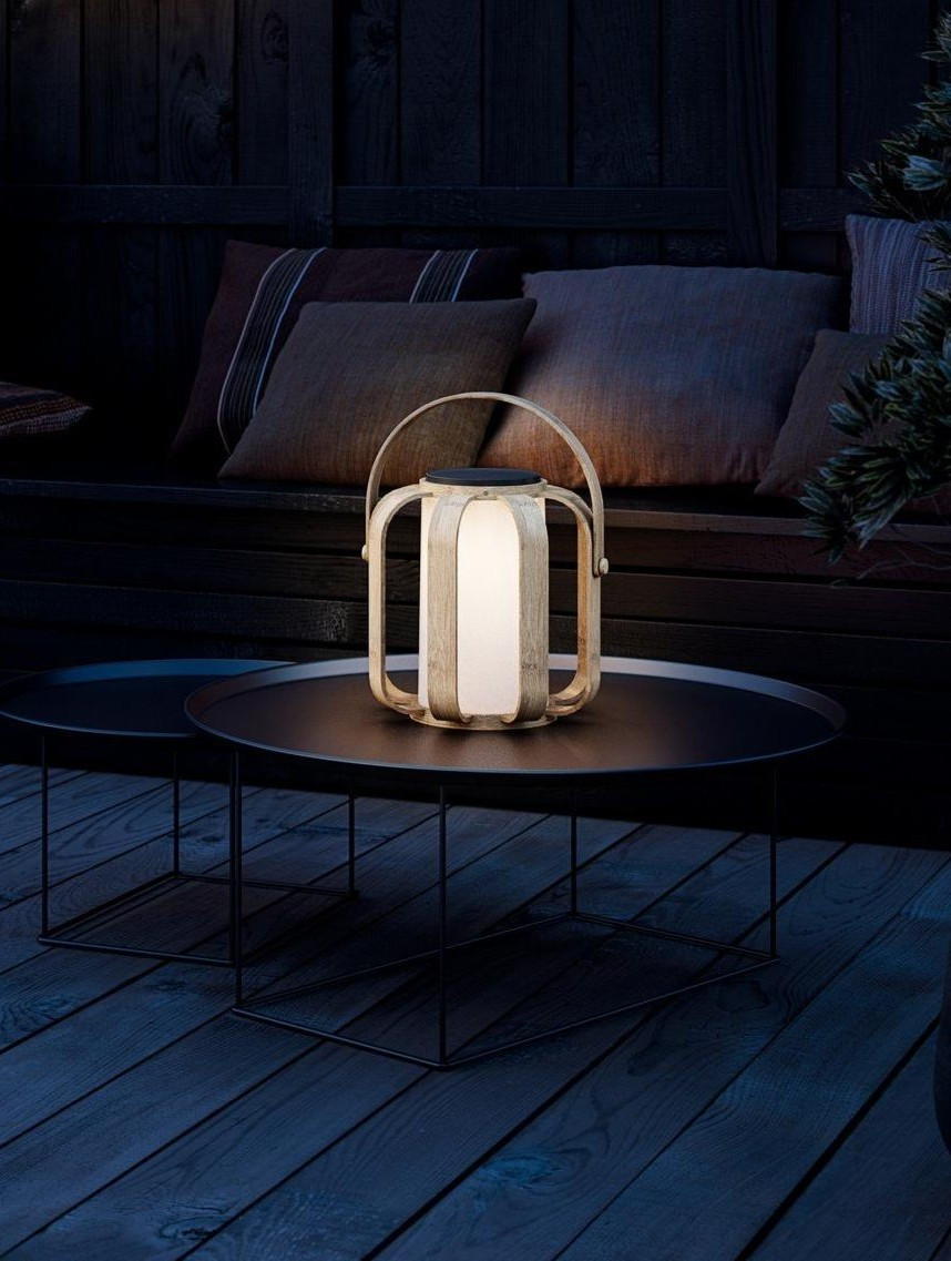 Lampa latarenka na taras balkon - solarna led - bamusowa