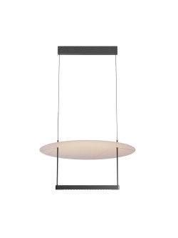 Lampa wisząca Ambience LED 3000K do jadalni - duży okrągły dysk mleczny 60 cm - Maytoni
