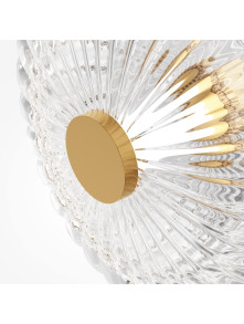 Glamour lampa ścienna Maytoni Amulet LED 3000K – kryształowy dysk ze złotem Glamour lampa ścienna Maytoni Amulet LED 3000K – kryształowy dysk ze złotem