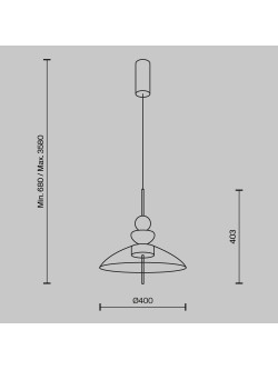 Designerska lampa wisząca Bangkok LED 3000K nad stół - bursztynowe szkło trzy formy