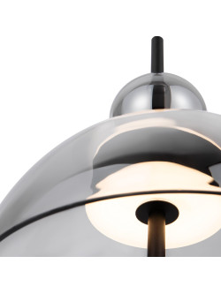 Lampa wisząca Bangkok LED 3000K do salonu - transparentny szklany klosz