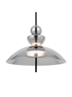 Designerska lampa wisząca Bangkok LED 3000K do salonu - przydymione szklane formy