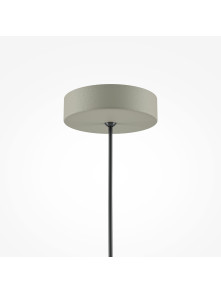 Lampa wisząca Basic Colors do jadalni - metalowy półkulisty klosz 35 cm, zielona