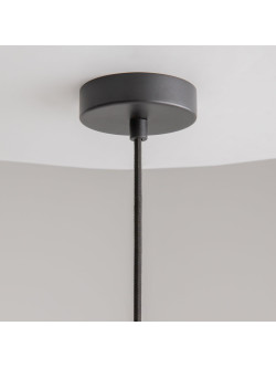 Lampa wisząca Cambio nad stół - ażurowy filcowy klosz rdzawy brąz