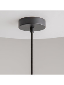 Lampa wisząca Cambio nad stół - ażurowy filcowy klosz rdzawy brąz