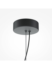 Lampa wisząca Flat LED nad wyspę - dwa bursztynowe szklane panele, 3000K, 2480 lm