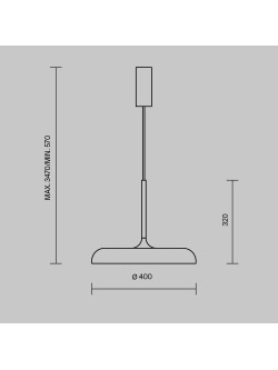 Minimalistyczna biała lampa wisząca Gerhard LED - płaski metalowy klosz 3000K 1400 lm