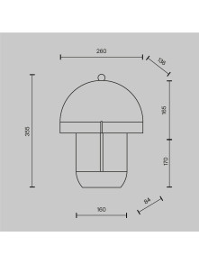 Biała ceramiczna lampa stołowa Hope LED - kopułowy klosz w stylu retro 70s, 3000K