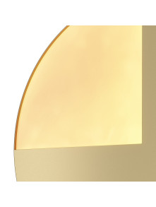 Nowoczesna oprawa ścienna Jupiter LED mosiężna do salonu - okrągły dysk 38 cm, 3000K, 1100lm Nowoczesna oprawa ścienna Jupiter LED mosiężna do salonu - okrągły dysk 38 cm, 3000K, 1100lm