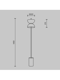 Lampa podłogowa Kyoto LED 3000K - podwójny mleczny szklany klosz klepsydra, czarna
