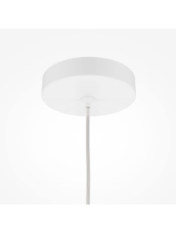 Biała lampa wisząca Pro Focus nad wyspę - smukła tuba GU10 1-punktowa - Maytoni