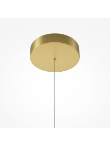 Złoty żyrandol wiszący Radiance LED 3000K - geometryczne pręty 3150 lm
