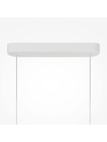 Minimalistyczny biały żyrandol LED Spirito nad stół - 3 szklane klosze gradientowe 3000K Minimalistyczny biały żyrandol LED Spirito nad stół - 3 szklane klosze gradientowe 3000K