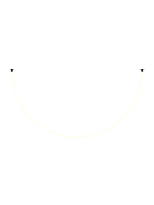 Minimalistyczna lampa wisząca Tau LED do salonu - świetlny półkolisty łuk - wąż świetlny, 3000K, 2200lm, czarna Minimalistyczna lampa wisząca Tau LED do salonu - świetlny półkolisty łuk - wąż świetlny, 3000K, 2200lm, czarna