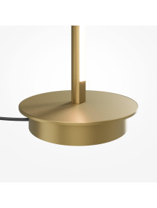 Minimalistyczna mosiężna lampa podłogowa Thin do czytania LED 3000K - regulowany reflektor 800lm Minimalistyczna mosiężna lampa podłogowa Thin do czytania LED 3000K - regulowany reflektor 800lm