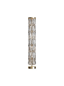 Glamour lampa stojąca Puntes do salonu - złoto i masywne kryształy 8xE14 Glamour lampa stojąca Puntes do salonu - złoto i masywne kryształy 8xE14