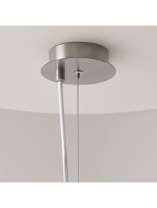 Chromowana lampa wisząca Erich - mlecznobiała szklana kula 1-punktowa 15 cm - Maytoni