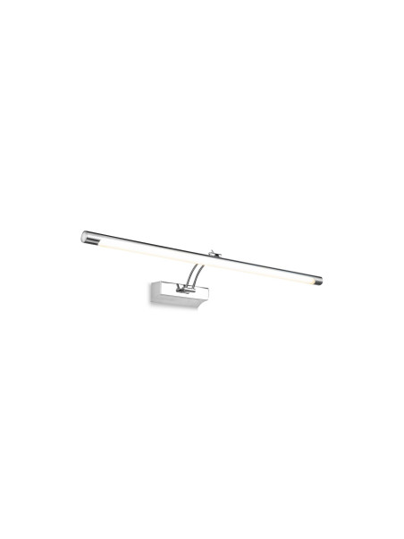 Chromowany kinkiet LED Fino nad obraz i lustro - smukła listwa świetlna 72 cm, 3000K, 16W