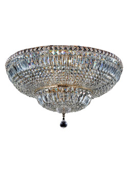 Pałacowy żyrandol kryształowy Basfor do salonu - złote wykończenie glamour, 60 cm